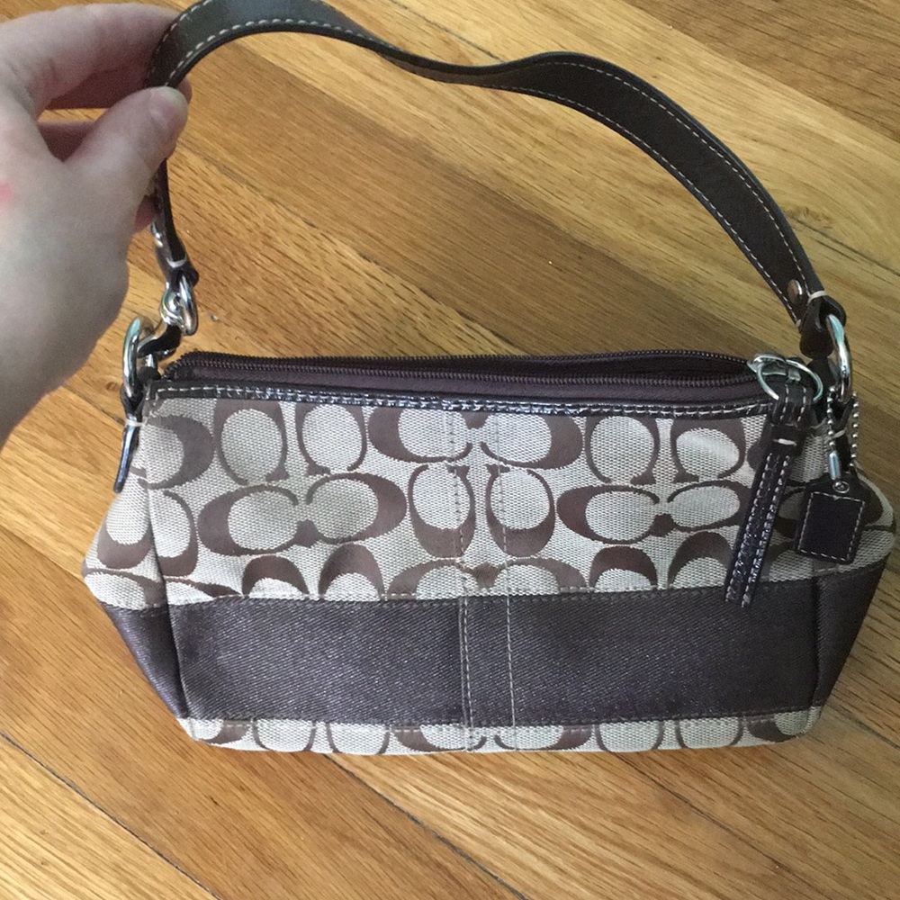 Small coach monogram shoulder bag